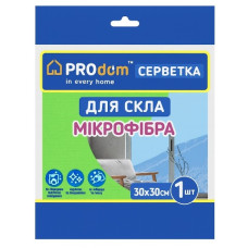 серветка мікрофібра універсальна Prodom 30х30см.  25327  (50)