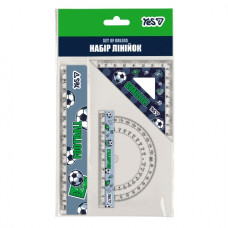 набір вимір. прил. YES Football (лін. 15см. + трик. + тр-р)  370709  (25/400)