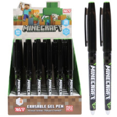 ручка YES "Minecraft" гелева "пиши-витирай" синя 0,5мм.  420483  (36/1296)