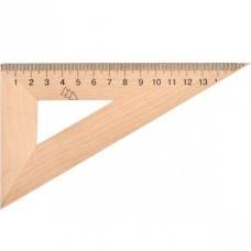 трикутник дерев`яний 16см. 60х30х90  (50)