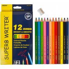 олівці кольор. Marco 4400-12CB 12кол. Jumbo Superb Writer карт. уп. заточ. (товсті) з чинкою (12/72)
