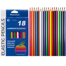 олівці кольор. Color-It Luminoso elastico гнучкі пластикові 18кол.  CR755-18  (8/160)