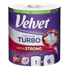 рушник паперовий Velvet Turbo тришаровий, 340 відривів (6)