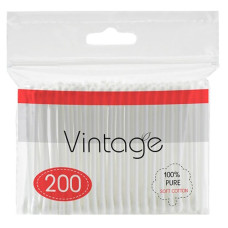ватні палички Vintage 200шт. в поліет. пакеті