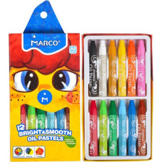 пастель олійна Marco Bright&Smooth 12кол.  1100ОР-12СВ  (12/72)