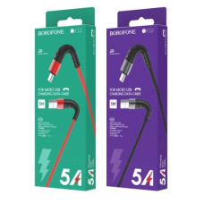кабель Borofone USB to micro nylon 1м. 2,4A  BX32