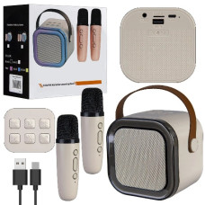 караоке акум., Bluetooth, мікрофон, зміна голосу, світло, в кор. 16х8х16см.  К 12  (40)
