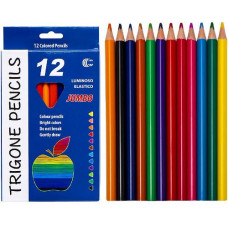 олівці кольор. Color-It Luminoso elastico JUMBO гнучкі пластикові 12кол.  CR765-12  (6/144)