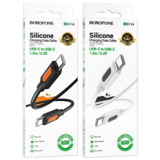 кабель Borofone Structure 60W silicone Type-C to Type-C 1м.  BX114