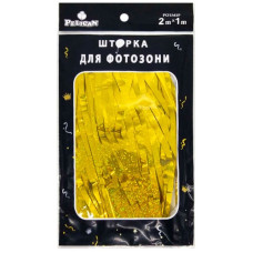 шторка для фотозони Pelican 1х2м. "Голограма" золото  872141  (10/300)