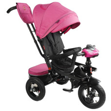 велосипед Best Trike триколісний, надувні колеса, пов.сид., слад. кермо, муз., USB 6088/F-701-16 (1)
