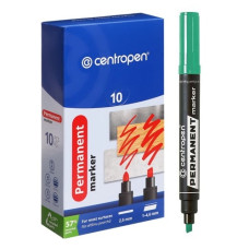маркер Centropen 8576 клиноподібний товстий зелений 1-4,6мм.  (10/200)