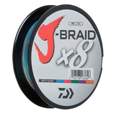 шнур Daiwa J-Braid x8 Multicolor 150м. 0,13мм. 8,0кг.  12755-013