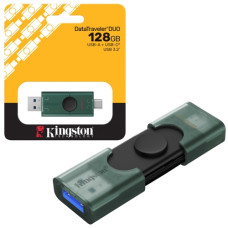 флеш-карта Kingston DT DuoG2 USB A + USB C 3,2 Gen1 128Gb  DTDEG2/128GB