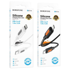 кабель Borofone Structure PD silicone Type-C to Lightning 1м.  BX114