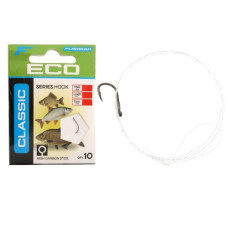 готові повідці Flagman Classic Hooks To Nylon 3 №14 набір 10шт.  CLHN3_14B