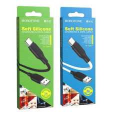 кабель Borofone USB to Type-C silicone 1м. 3A  BX42
