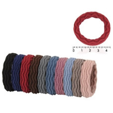 гумка для волосся мікрофібра хвиляста темна  GB 1899-90R10-32В  (015187)  (30)
