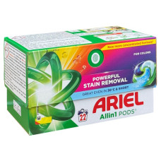 капсули для прання Ariel All in 1 Powerful Stain Removal for Colors 22шт.