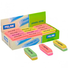 гумка Milan 6030 прямокутна триколірна 5,6х1,5х1,2см. (уп.-30шт.)  (30/750)