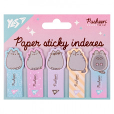 закладки Yes Pusheen паперові 55х22мм. 5х20арк.  170417  (24/288)