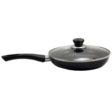 сковорідка Zauberg d-20см. Non-Stick, скляна кришка, чорна  FPN-201