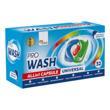 капсули для прання Pro Wash Universal 32шт.