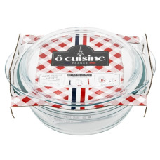 каструля скляна жаростійка O Cuisine кругла 1,6л. 20см. з кришкою  204АС00  (3)